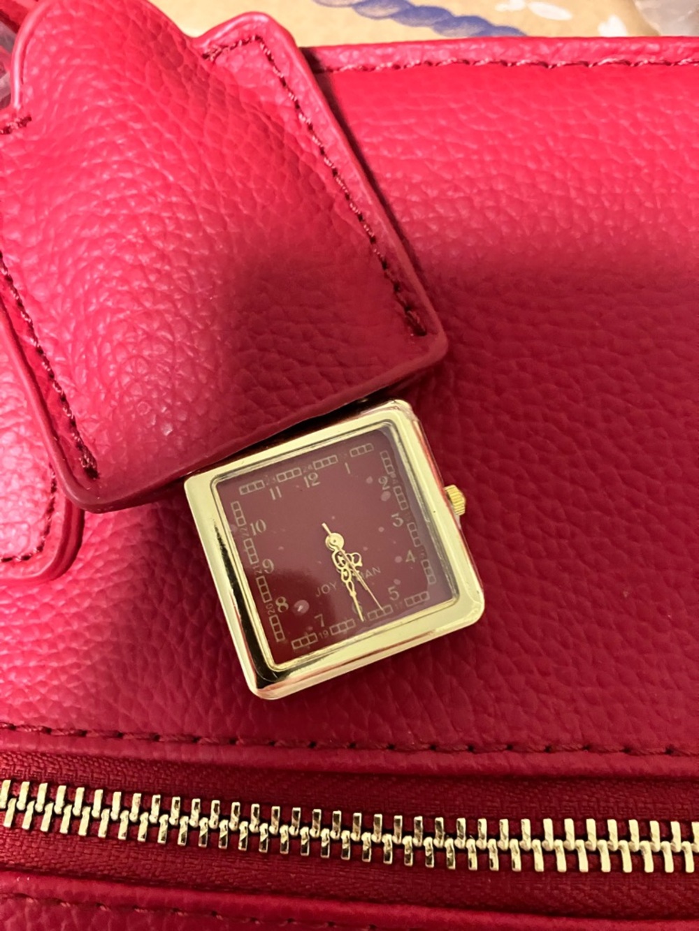 Joy & Iman Hollywood Glambag Marsala Red Leather - 2004 Deadstock NEW- NIP Set - Picture 10 of 16